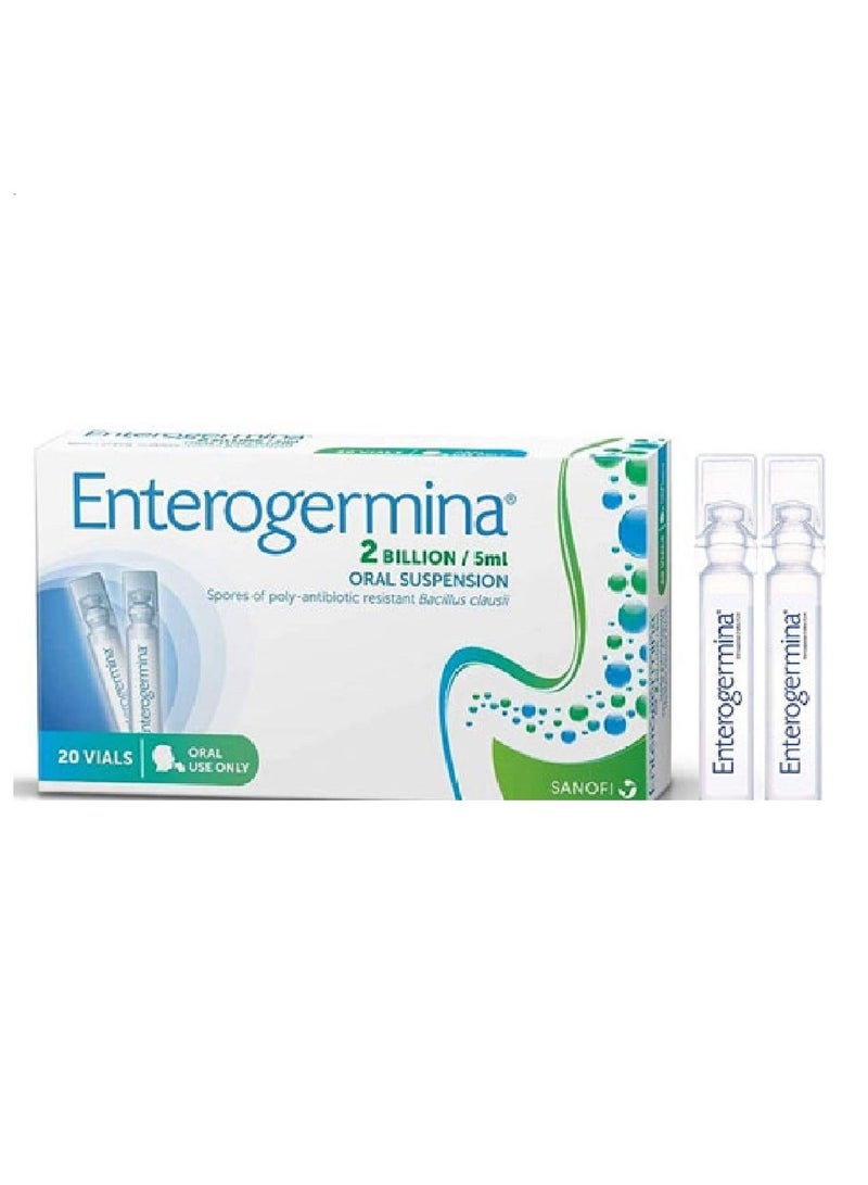 ENTEROGERMINA تعليق فموي 10 زجاجات × 5 مل - Image 2