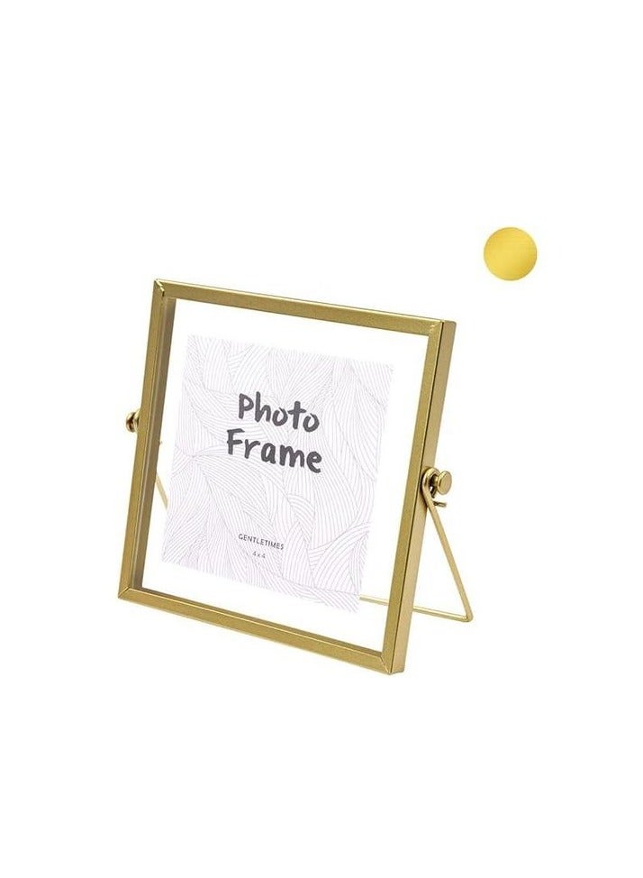 Photo Picture Frame Decorative Collection Simple Metal Geometric Picture Frame 1 Piece,5*7inches - Image 2