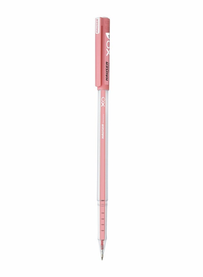 Hauser Xo Jumbo Gel Pen | Loaded With Jumbo Refill | Low-Viscosity Ink System | Quick Dry Ink | Transparent Body Type | Smooth, Sturdy & Refillable Pen | Red, Set Of 20 Pens - Image 3
