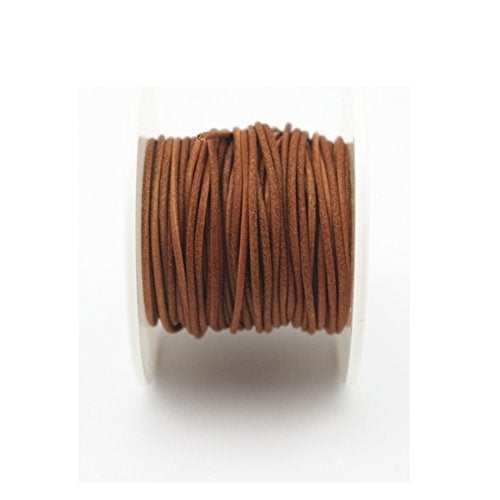 Glory Qin Soft Round Genuine Jewelry Leather Cord Leather Rope (Natural 1.5mm 10Yards) - Image 3