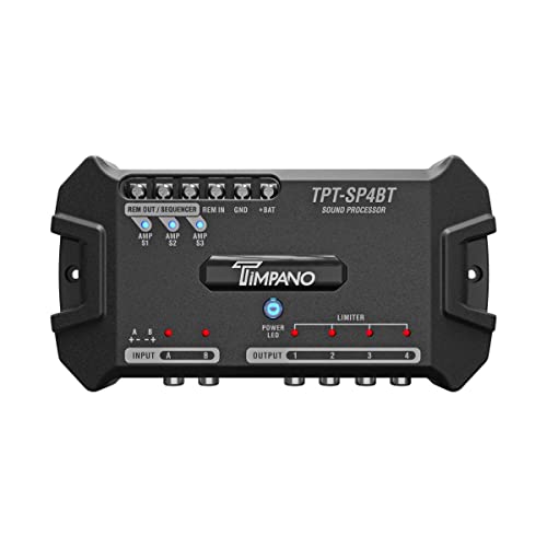 Timpano TPT-SP4BT Bluetooth DSP 4 Output Channel- Full Digital Signal DSP Car Audio Processor - Built-in Voltmeter and Remote Relay - Image 3