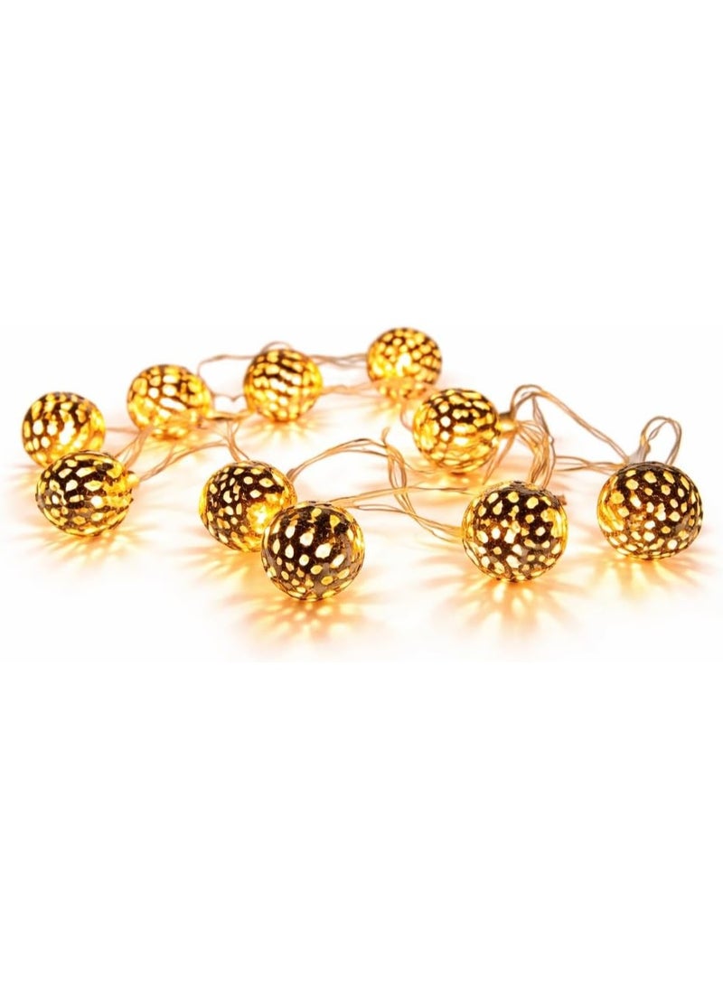 NAMA Ramadan decoration branch in the shape of a ball, golden metal 3.5 meters - Image 1