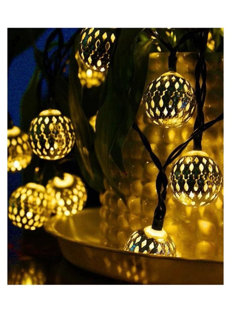 NAMA Ramadan decoration branch in the shape of a ball, golden metal 3.5 meters - Image 5