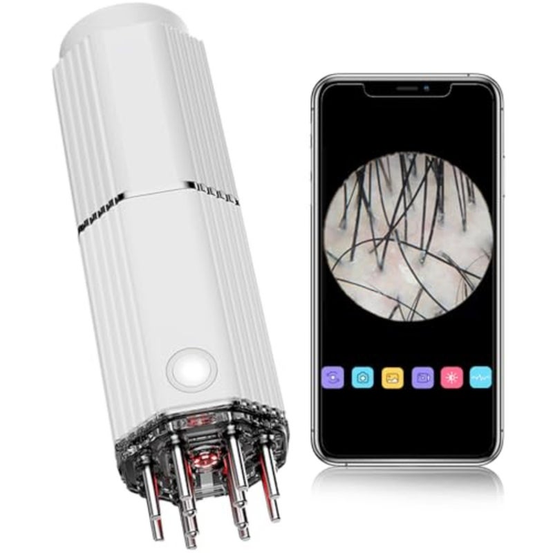 3 in 1 Electric Scalp Massager and Hair Oil Applicator Camera, Wireless Smart Visual Massager Scalp Applicator Brush - Image 1