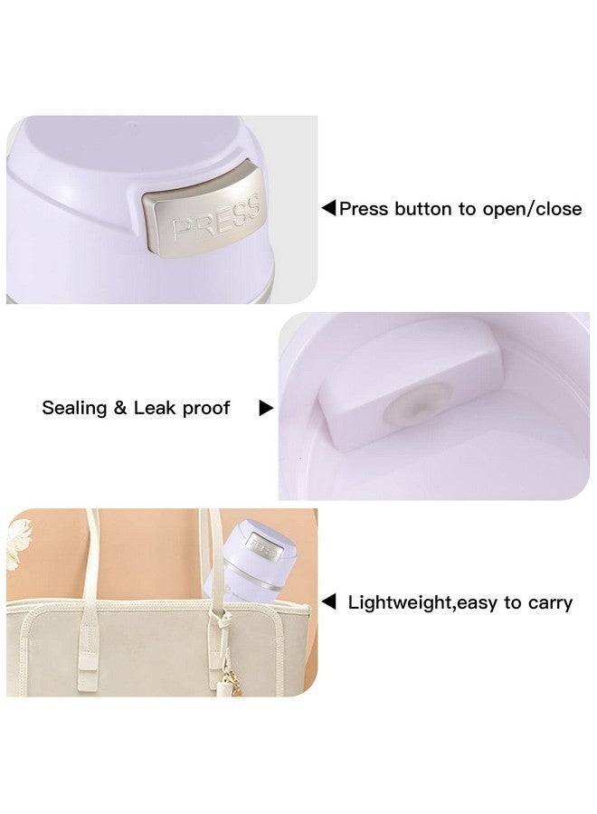 Pretty memory Lash Glue Holder, Glue Storage Container Eyelash Extensions For 3-8 Pcs Of Glue, Adhesive Jar Stand Sealed Lash Artists Tool (White - Gold) - Image 5