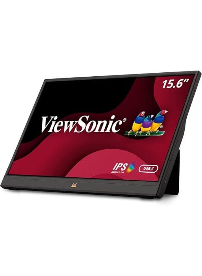 فيوسونيك ViewSonic VA1655-3، 16 بوصة، FHD (دقة عالية كاملة)، 60 هرتز، 7 مللي ثانية، Mini HDMI: USB 3.2 نوع C DisplayPort - Image 1