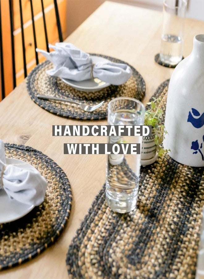 Homespice - Kilimanjaro 36 Inch Table Runners, a Thick Table Runner of Premium Jute to Use as Primitive Table Runners - Hand Braided, Flawless Edges - Reversible and Long Table Runner, 11x36 Inches - Image 2
