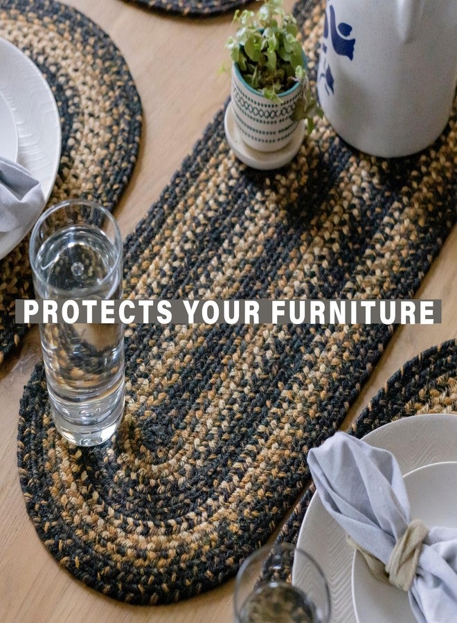 Homespice - Kilimanjaro 36 Inch Table Runners, a Thick Table Runner of Premium Jute to Use as Primitive Table Runners - Hand Braided, Flawless Edges - Reversible and Long Table Runner, 11x36 Inches - Image 3