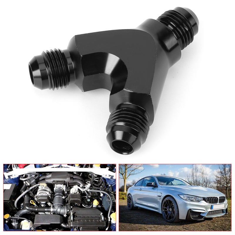 AN6 3 Way Adapter Y Block Fitting - Universal T6061 Aluminum Oil Fuel Fluid Connector for 6-AN Lines - Image 5