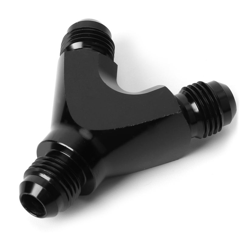 AN6 3 Way Adapter Y Block Fitting - Universal T6061 Aluminum Oil Fuel Fluid Connector for 6-AN Lines - Image 3