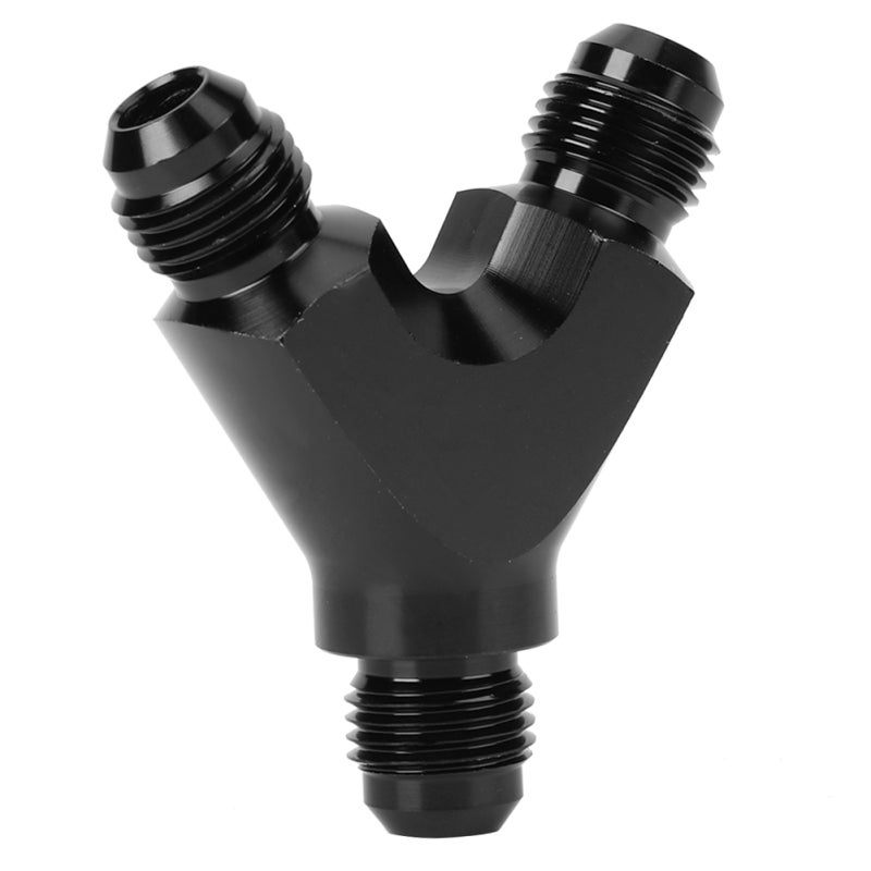 AN6 3 Way Adapter Y Block Fitting - Universal T6061 Aluminum Oil Fuel Fluid Connector for 6-AN Lines - Image 2