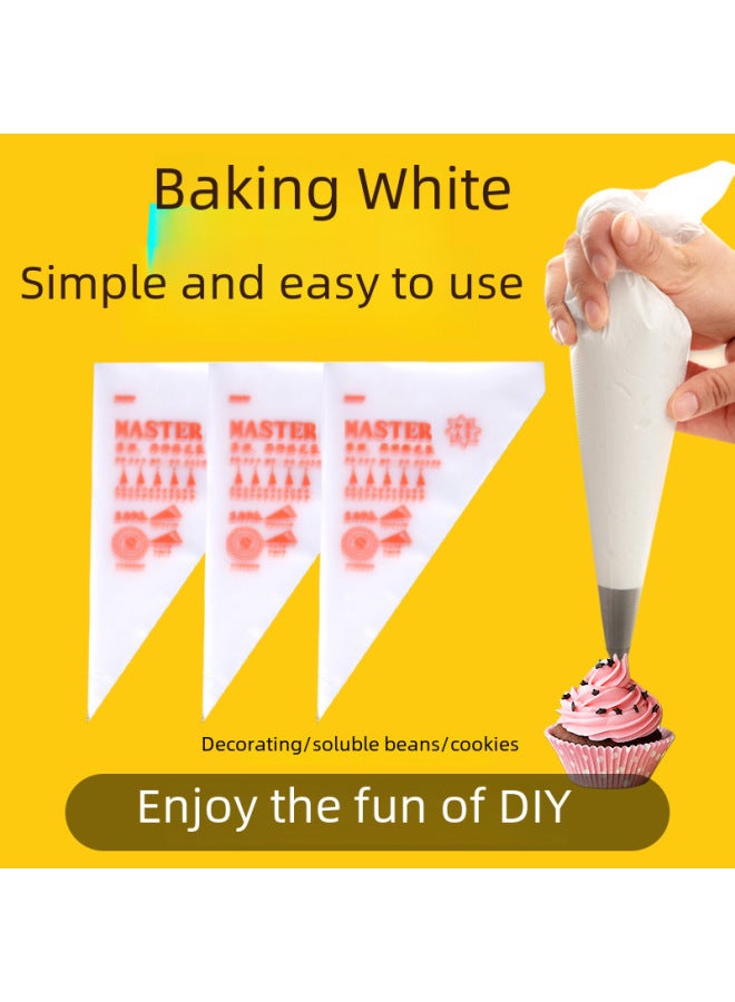 Thickened Disposable Cream Squeezing Bag Baking Cake Decorating Bag One-time Home Use Packaging For Cream Squeezing Flower-Color:10-30 Boxes-Specifications:Small Printing Number Printing Thick (100/bag)  - Image 2