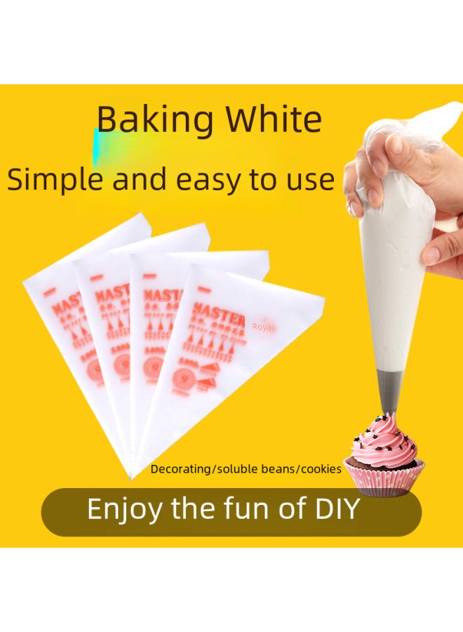 Thickened Disposable Cream Squeezing Bag Baking Cake Decorating Bag One-time Home Use Packaging For Cream Squeezing Flower-Color:10-30 Boxes-Specifications:Small Printing Number Printing Thick (100/bag)  - Image 3