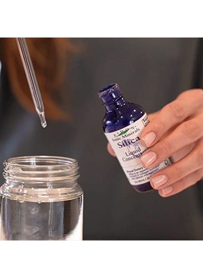 Eidon Ionic Minerals - Eidon Liquid Silica Mineral Concentrate - Silica Supplement for Hair, Skin and Nails, Silica Drops to Support Collagen Production, Joint and Bone Health, Helps Manage Calcium, No Added Sugar - 2 oz - Image 1