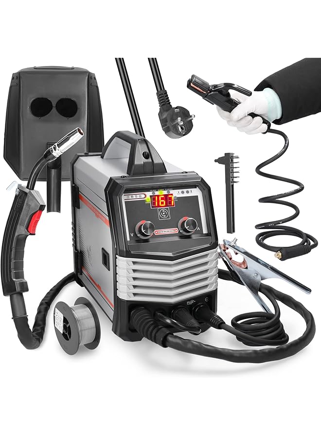 إيروريكس آلة لحام كهربائية محمولة متعددة الأغراض 4 في 1 Mig Mma Mag Tig 160C، لحامات ذكية - Image 1