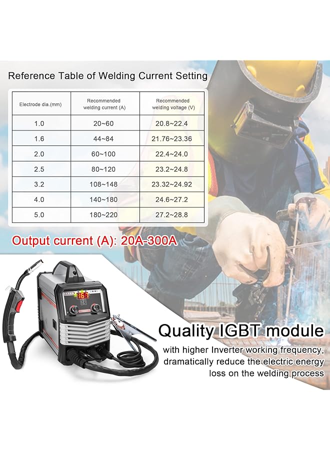 إيروريكس آلة لحام كهربائية محمولة متعددة الأغراض 4 في 1 Mig Mma Mag Tig 160C، لحامات ذكية - Image 2
