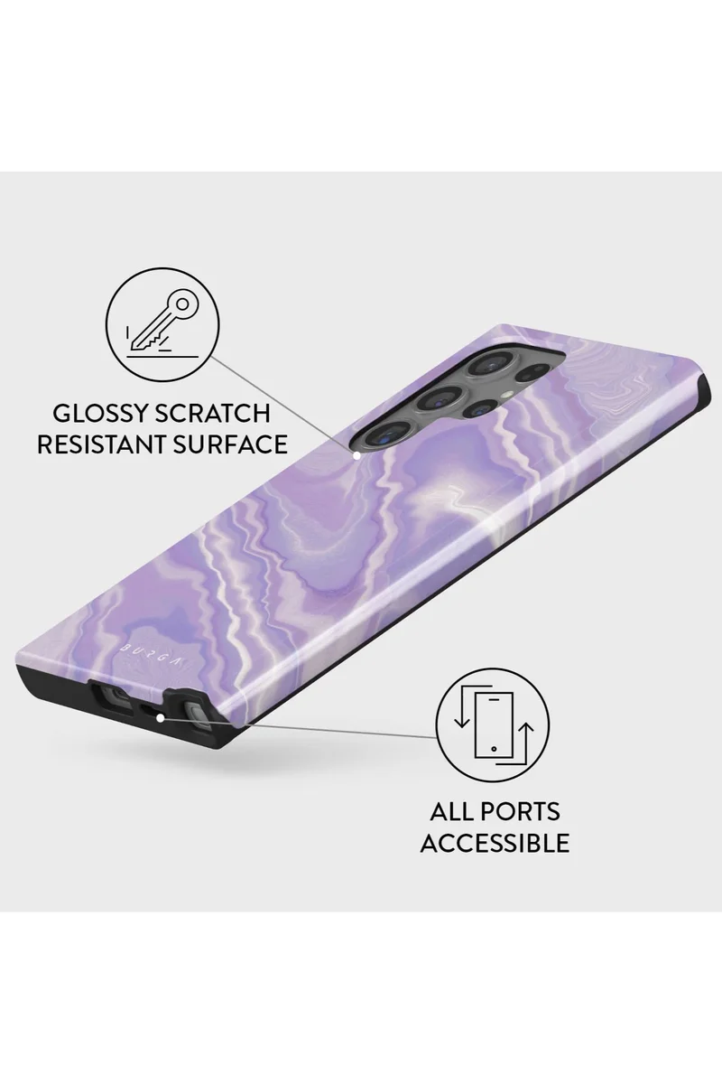 Burga multicolour Samsung Galaxy S24 Ultra Case - Clich For Screen & Camera Protection Printed Case  | Best Price UAE