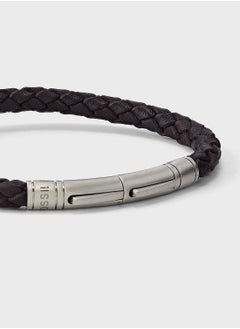 FOSSIL Jf04089040 Braided  Leather Bracelet  - Image 3