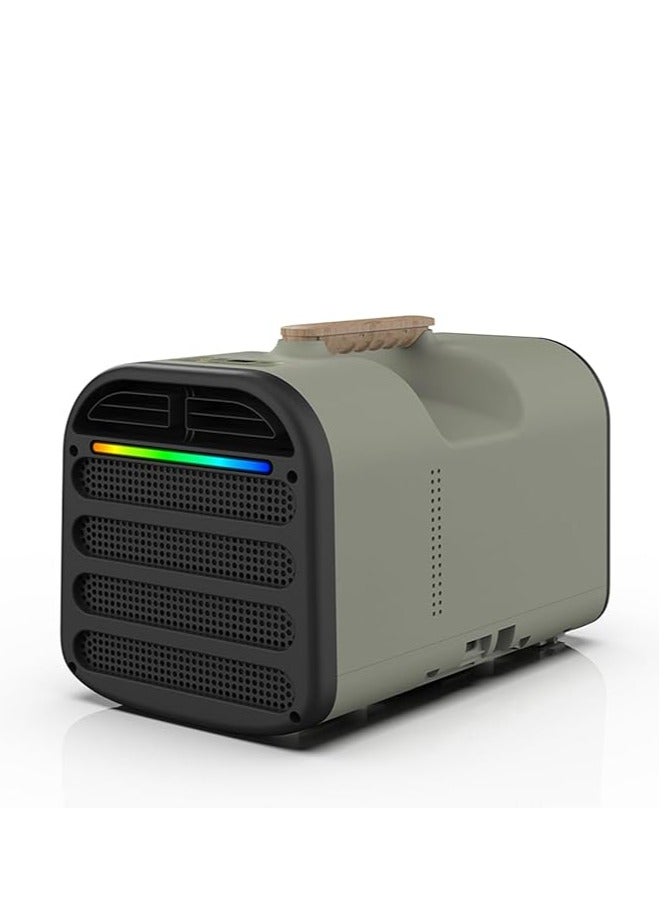 Portable Air Conditioner, 5200 BTU Camping Tent Air Conditioner, Compact & Lightweight Outdoor AC Unit for Car, RV, Pets, Camp, BBQ, Remote Control & Touch Screen - Image 1