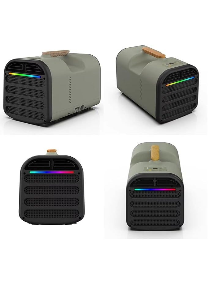 Portable Air Conditioner, 5200 BTU Camping Tent Air Conditioner, Compact & Lightweight Outdoor AC Unit for Car, RV, Pets, Camp, BBQ, Remote Control & Touch Screen - Image 2