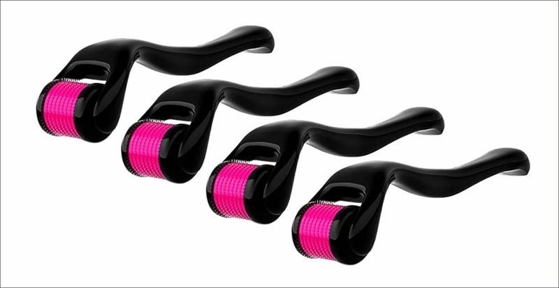 GABANA GABANA Derma Roller with Titanium Alloy Microneedle for Face and Hair Pack of 4 540 Needles 05 mmderma roller for hair and Beard Growth for Men Derma Roller for Face Derma Roller Derma Hair  - Image 1