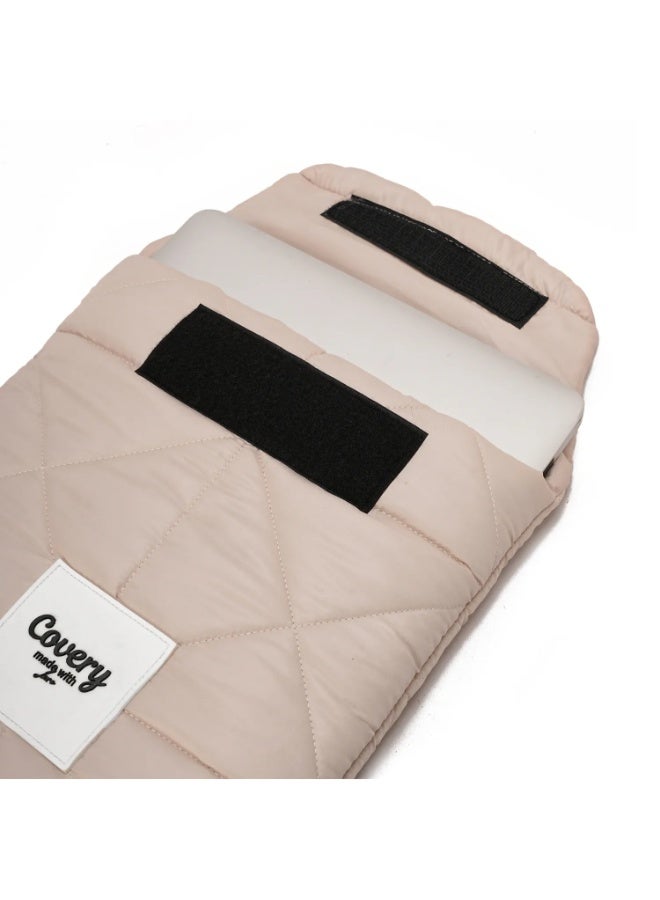 أكمام منتفخة للكمبيوتر المحمول بيج مقاس 15 بوصة - Image 1