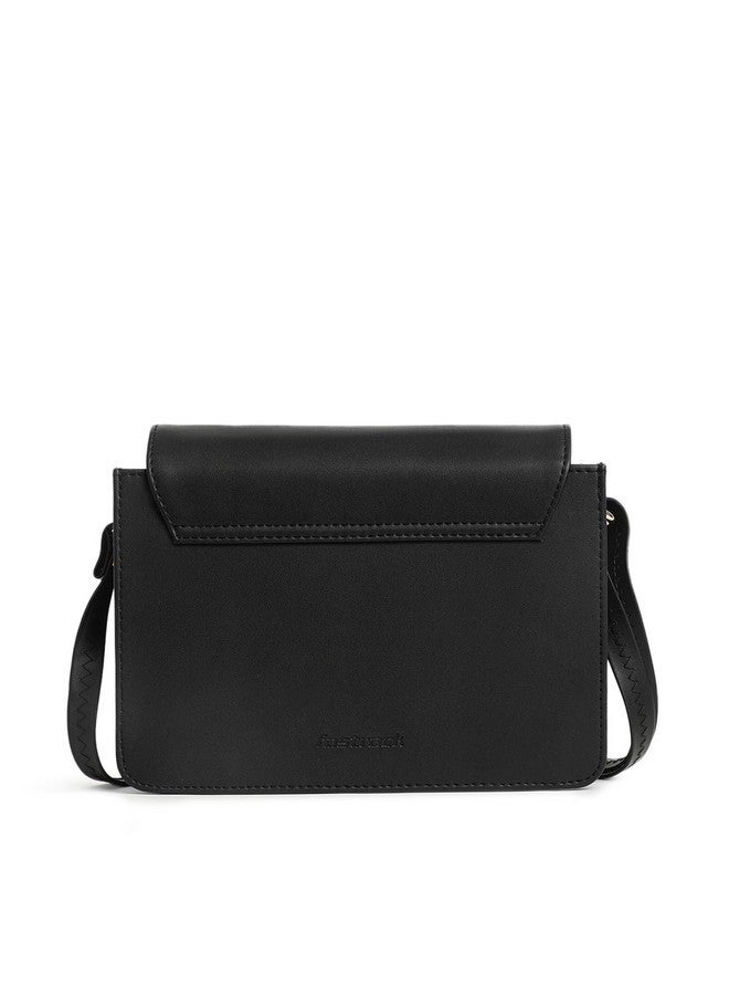 Fastrack Printed PU Structured Sling Bag for Women, Ladies and Girls | Sling Bag with Doodle Print and Button Closure - Image 5