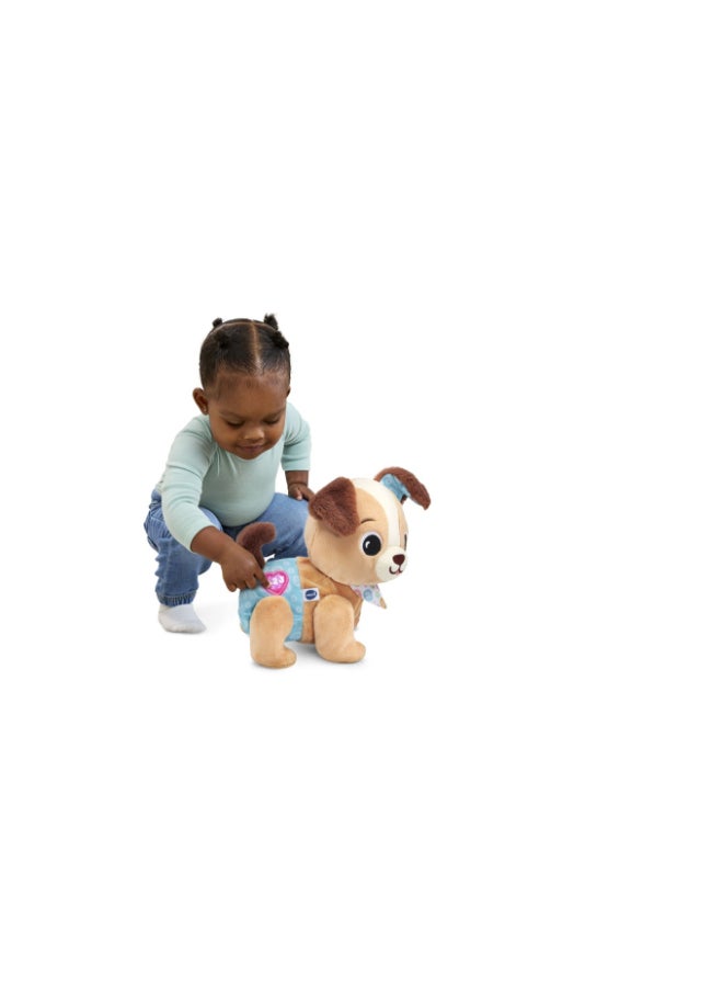 vtech Walking & Singing Plush Puppy Toy with Light-Up Button for Babies (6+ Months) - Image 5