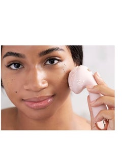 finishing touch Flawless Silicone Hydro-Vibrating Facial Scrubber and Cleanser, Pink  - Image 5