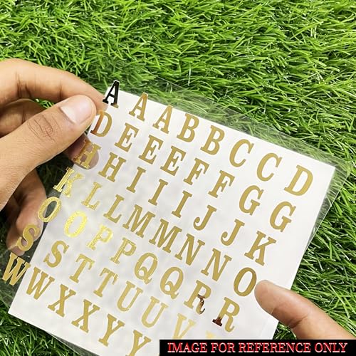 Comet Busters Self-Adhesive Uppercase Alphabet Stickers for Art & Craft, Decorations, Project Work, School Work (STK01-2) (Yellow) - Image 4