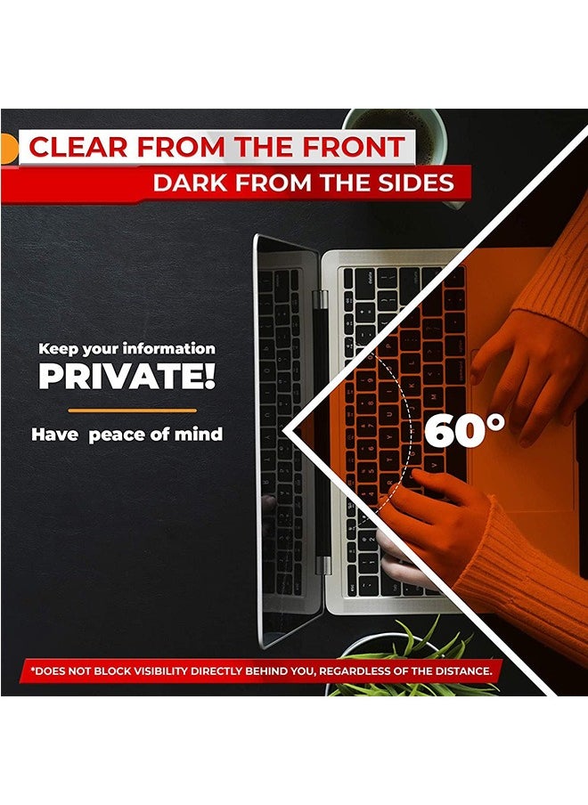 LENND 15.6 Inch Laptop Privacy Screen Filter for 16:9 Widescreen Display - Computer Monitor Privacy and Anti-Glare Protector  - Image 5