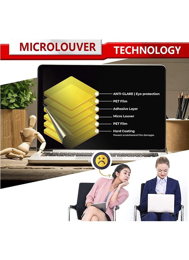 LENND 15.6 Inch Laptop Privacy Screen Filter for 16:9 Widescreen Display - Computer Monitor Privacy and Anti-Glare Protector  - Image 3