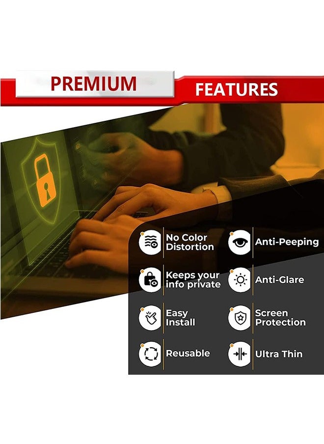 LENND 15.6 Inch Laptop Privacy Screen Filter for 16:9 Widescreen Display - Computer Monitor Privacy and Anti-Glare Protector  - Image 4