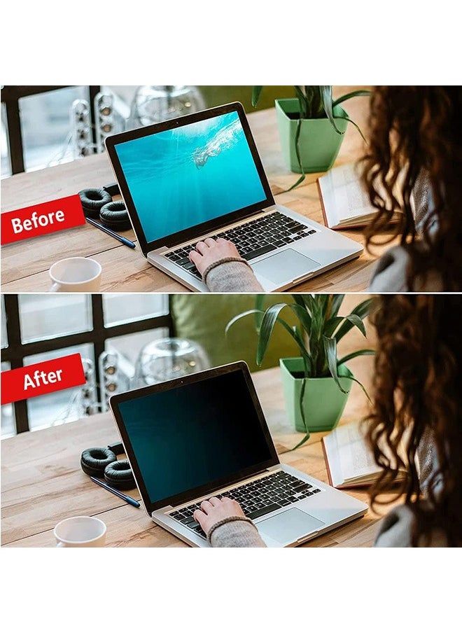 15.6 Inch Laptop Privacy Screen Filter for 16:9 Widescreen Display - Computer Monitor Privacy and Anti-Glare Protector