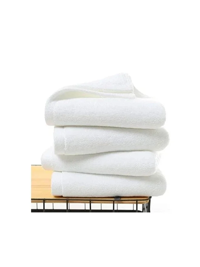 1Chase  1CHASE Pack of 2 - Cotton Bath Towel, White 70x140cm  | Best Price UAE