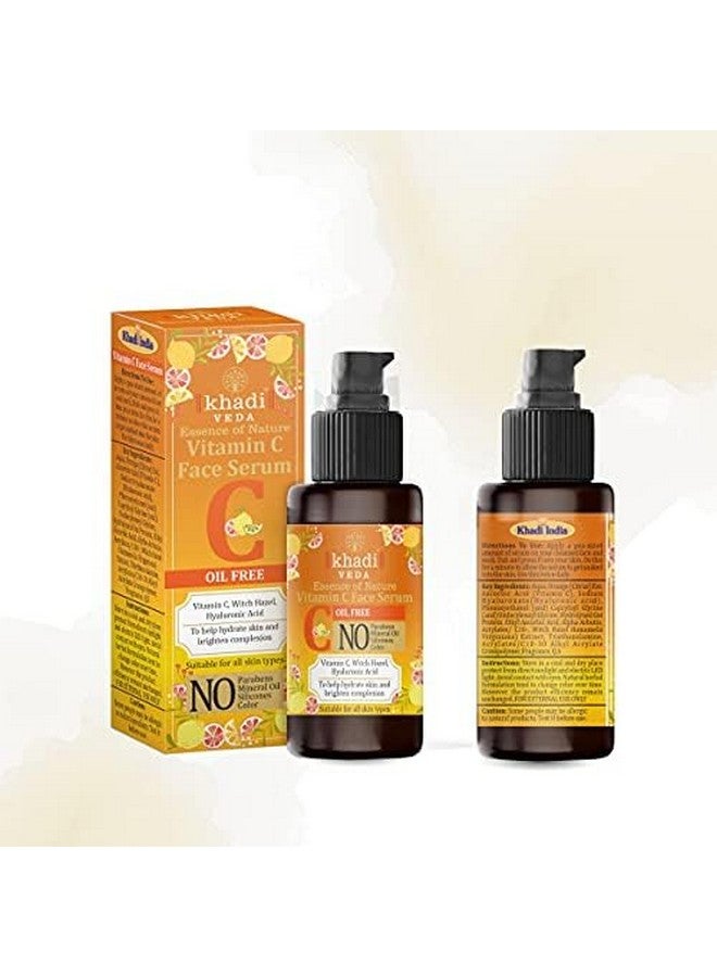 Khadi Veda Vitamin C Face Serum Skin Brightening 30 ML(Pack of 2) - Image 4
