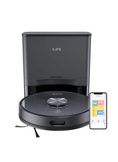 iLife ILIFE T20s Pro SelfEmptying Robotic Vacuum Cleaner with Advanced LDS Navigation 6500Pa Strong Suction Simultaneous Vac and Mop Multi Floor Mapping Customized Cleaning WiFiApp Alexa GH  - Image 1