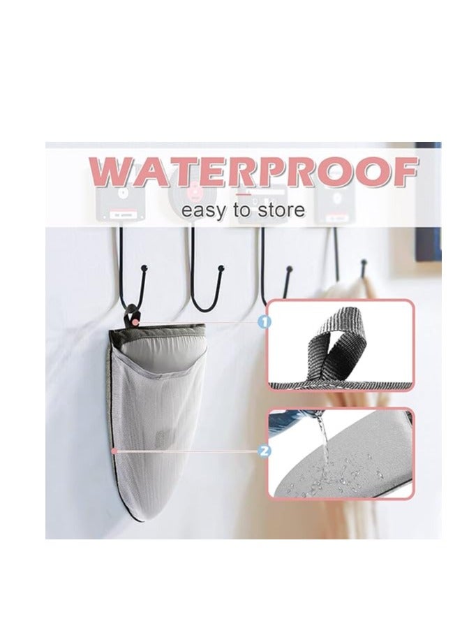 Golden Steamer Glove, Heat Resistant Protective Ironing Glove with Finger Loop for Clothes, for Ironing Board, Steam Iron Board, Hand-Held Ironing Board, Ironing Ironing Table Ironing Rack(Grey) - Image 4