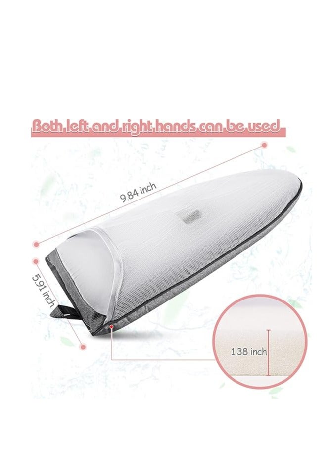 Golden Steamer Glove, Heat Resistant Protective Ironing Glove with Finger Loop for Clothes, for Ironing Board, Steam Iron Board, Hand-Held Ironing Board, Ironing Ironing Table Ironing Rack(Grey) - Image 5