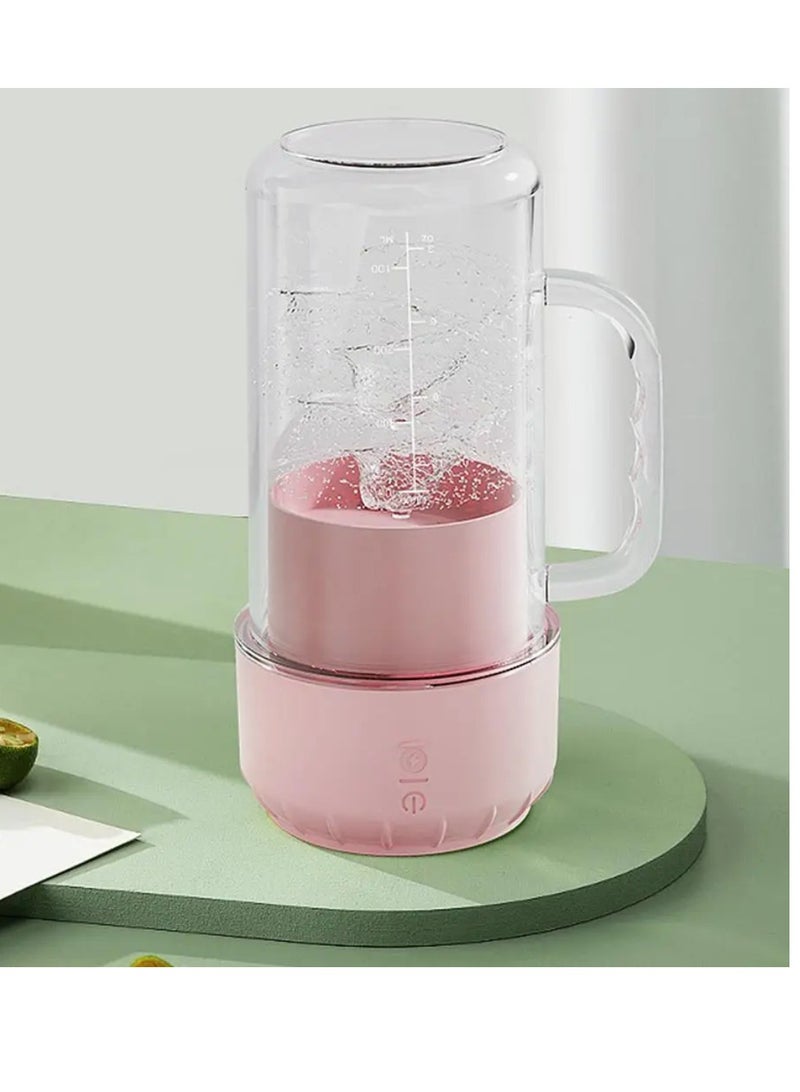 DIGI CORE Blender Juicer Cup Convenient Drink Blender Shaker Bottle With Stainless Steel Multifunctional Blender Cup With Gym Shaker Cup For Home Office Traveling Camping Mini Juicer 500ML - Image 1