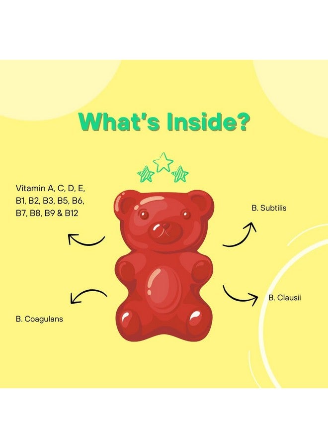 Sova 'S Junior Probiotics Children'S Probiotics Gummies With Vitamins A, B, C, D, E, Proprietary Probiotic Blend - Image 2