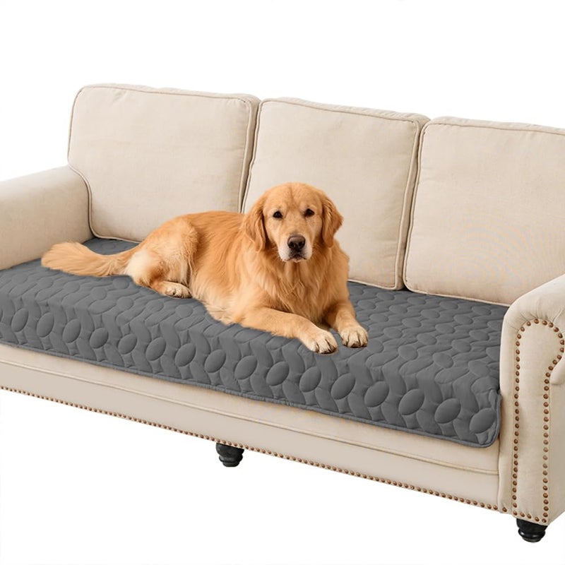 Ameritex Pet Bed Cover Dog Bed Blanket for Sofa and Furniture Waterproof New Pattern Design (30x70 Inch, Dark Grey) - Image 1