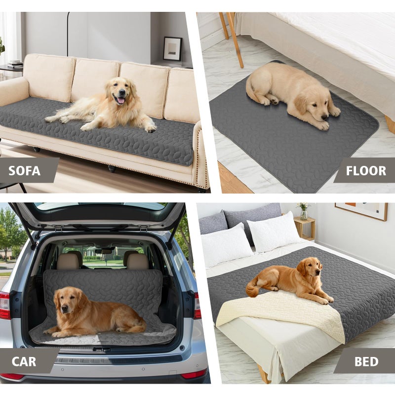 Ameritex Pet Bed Cover Dog Bed Blanket for Sofa and Furniture Waterproof New Pattern Design (30x70 Inch, Dark Grey) - Image 3