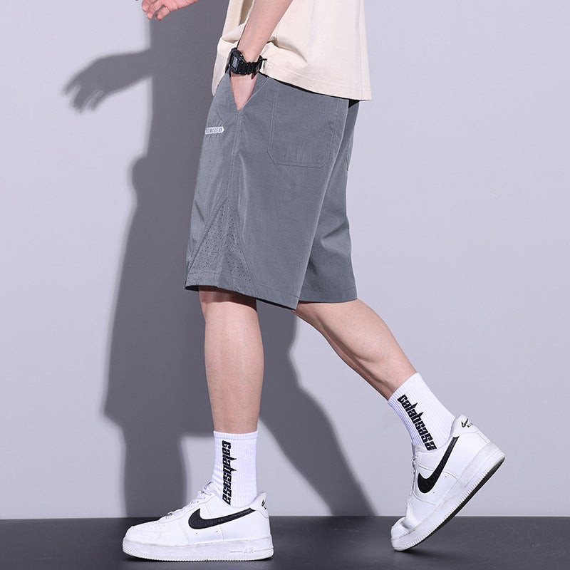 Summer Casual Shorts Boys Summer Thin Loose Beach Breeches Ice Silk Pants Men'S Sports Pants - Image 3