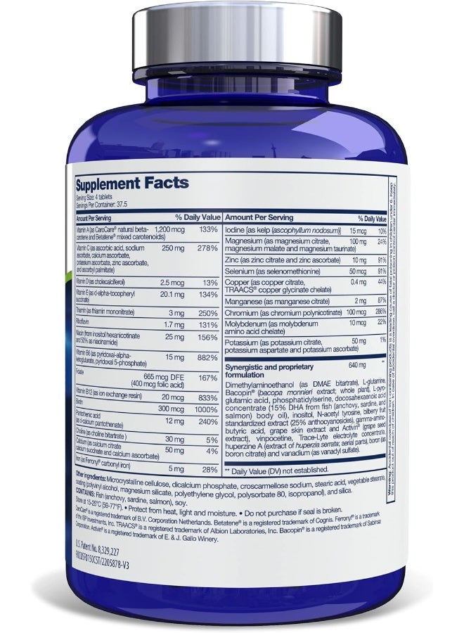 Focus Factor Nutrition For The Brain, Improved Memory & Concentration Brain Supplement, Original, 150 Count, Pack Of 2 - Image 2