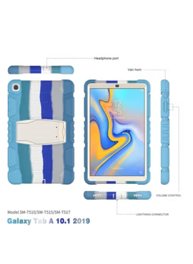 Gulflink Protective Back Case Cover for SAMSUNG Tab A T510/T515 10.1 inch colourful blue - Image 2