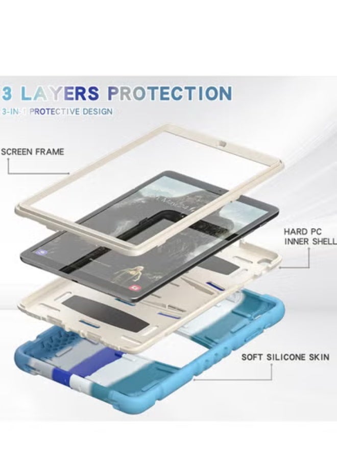 Gulflink Protective Back Case Cover for SAMSUNG Tab A T510/T515 10.1 inch colourful blue - Image 5