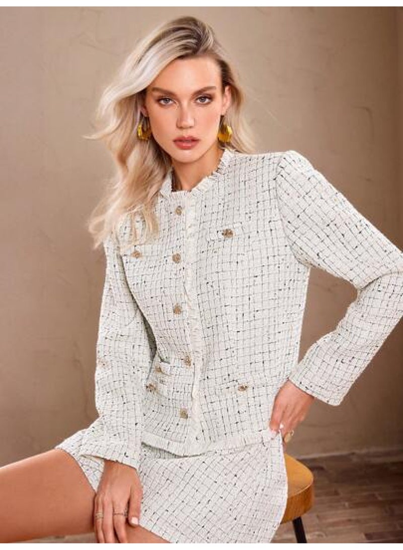 SIMPLEE Versatile Women's Coat Elegant Daily，Work，Date Outfit