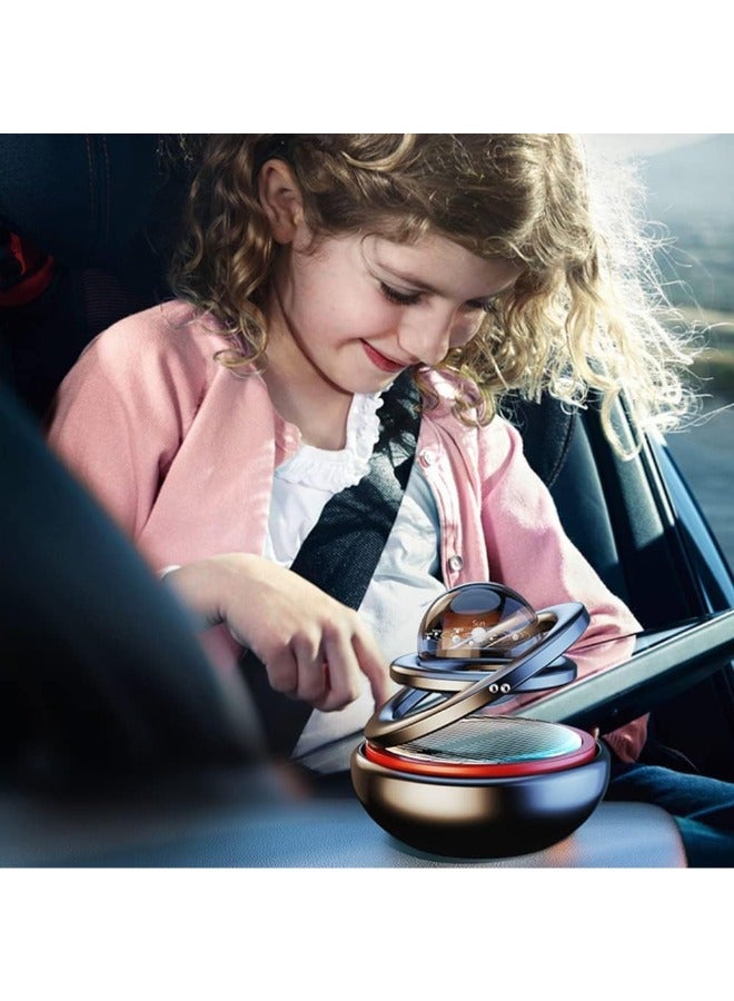 Solar Crystal Car Air Freshener: Premium Aromatherapy, Dashboard Accessory, Red Interstellar Design - High-Performance Auto Scent for All Cars - Image 3