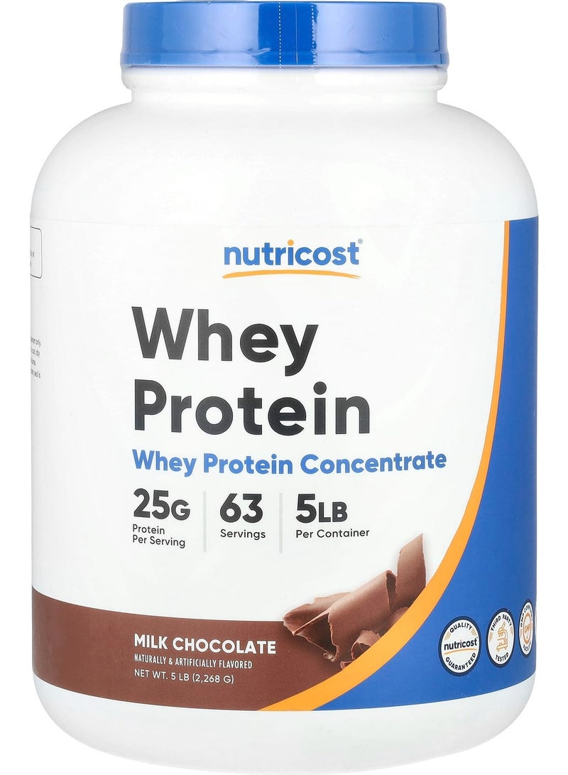 Nutricost Whey Protein Concentrate, Milk Chocolate, 5 lb (2,268 g)